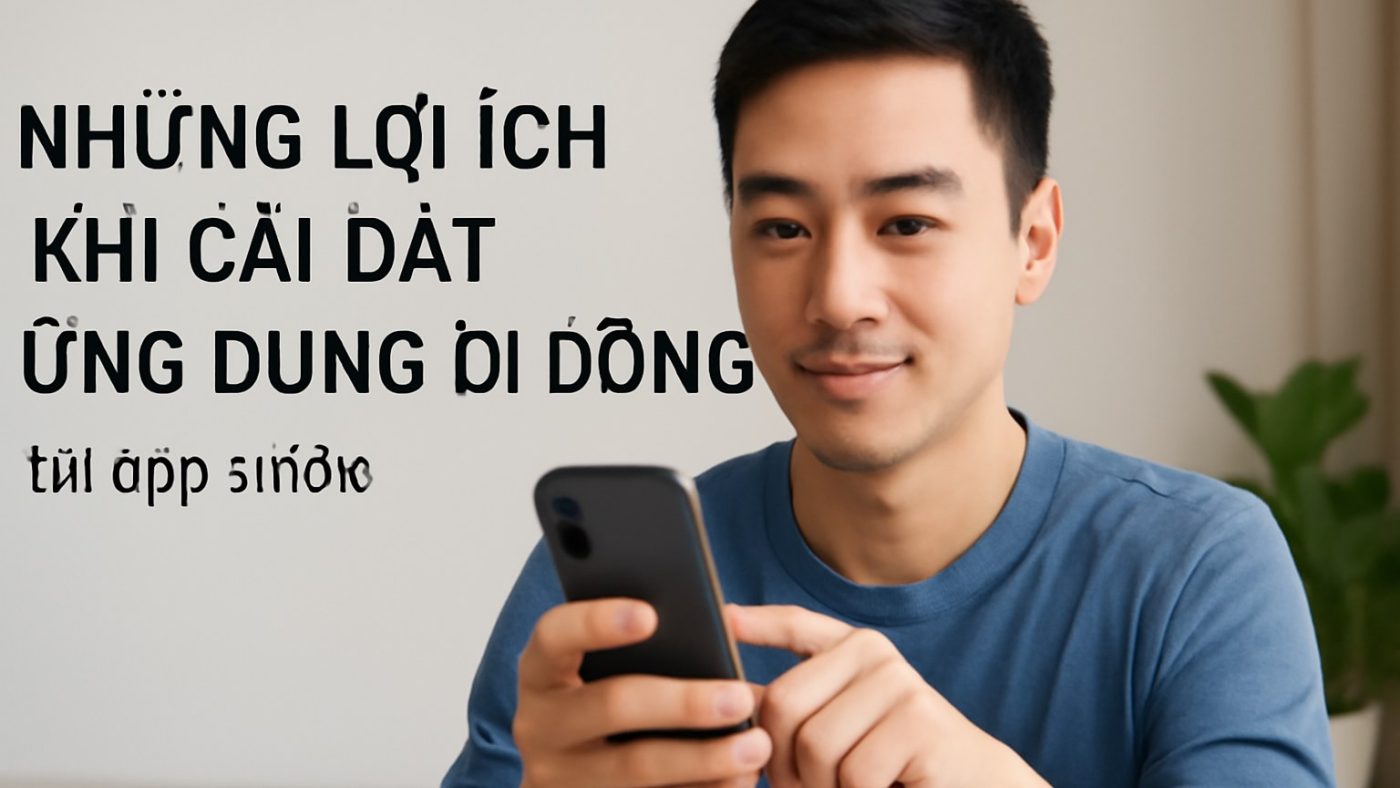 Những lợi ích khi cài đặt ứng dụng di động Minh họa: Những lợi ích khi cài đặt ứng dụng di động